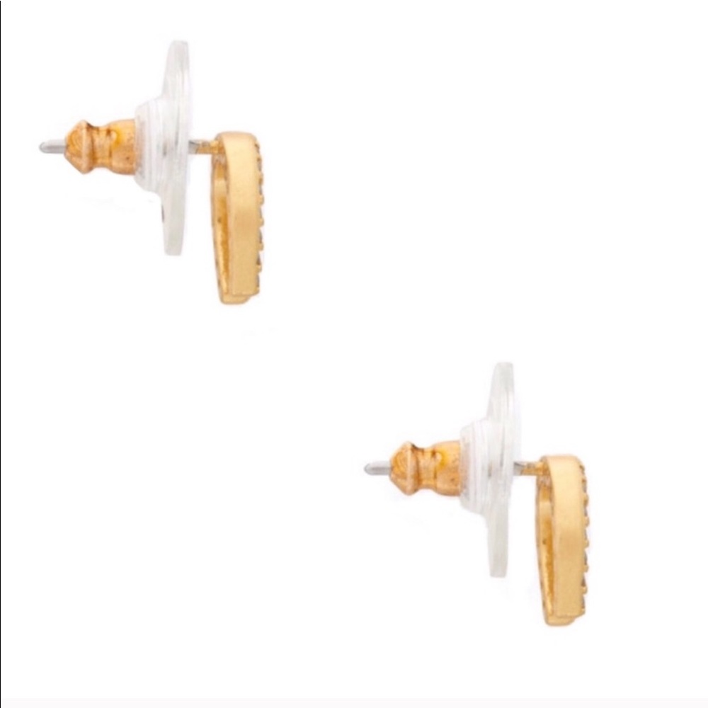NEW KATE SPADE ♠️ WILD ONES HORSESHOE PAVE STUDS - Picture 3 of 10